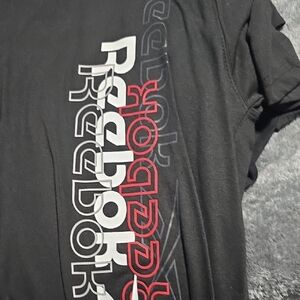 Reebok Black Tee with Red and White Logo